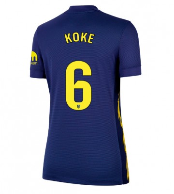 Atletico Madrid Koke #6 Udebanetrøje Dame 2025-26 Kortærmet